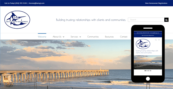 Blue Atlantic Property Management - Web Design and SEO